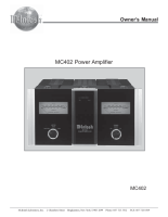McIntosh MC-402 - Owners manual